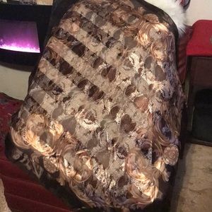 Gold and Black Scarf